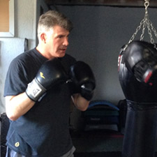 Bryan Batt training with Louisiana Heavyweight Big Fred